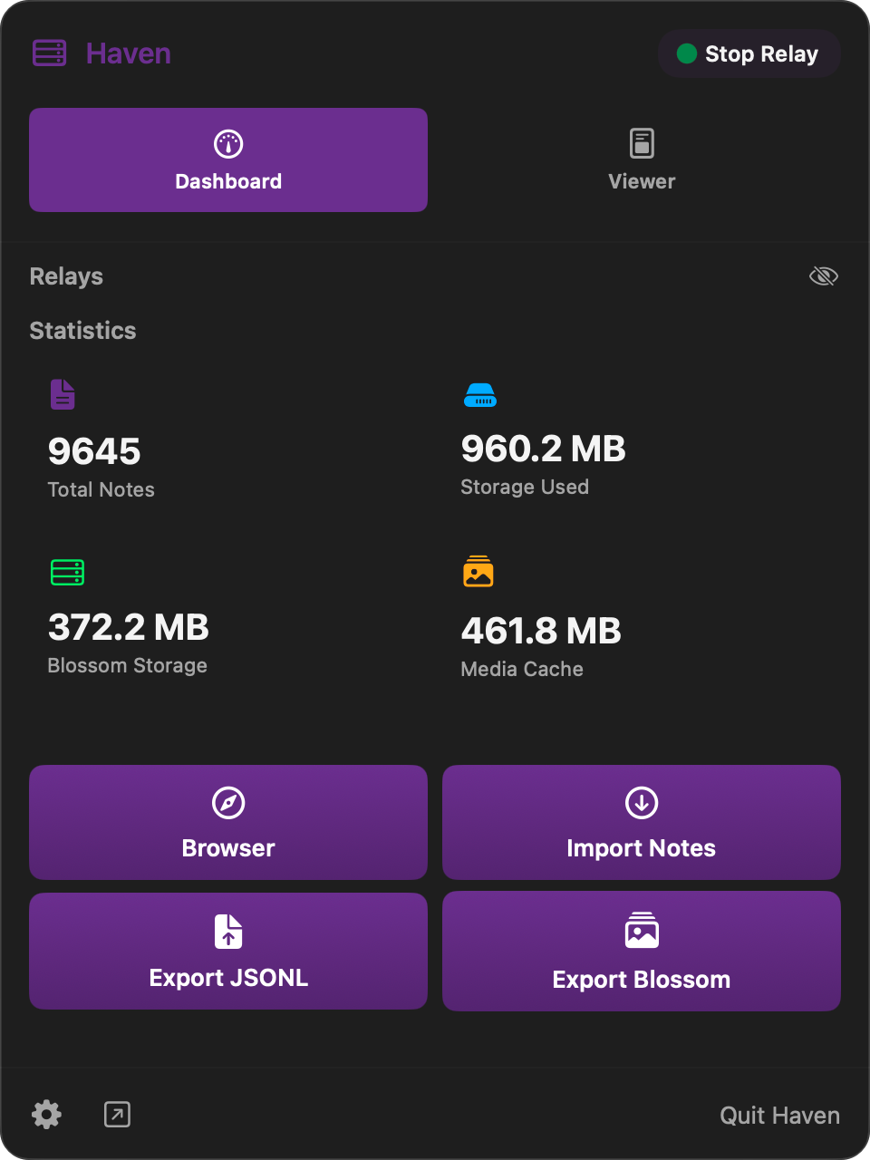 Nostr Vault Dashboard