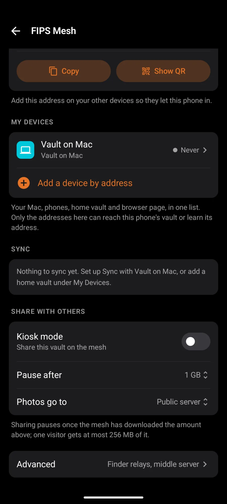 Share With Others on Android, with Pause after