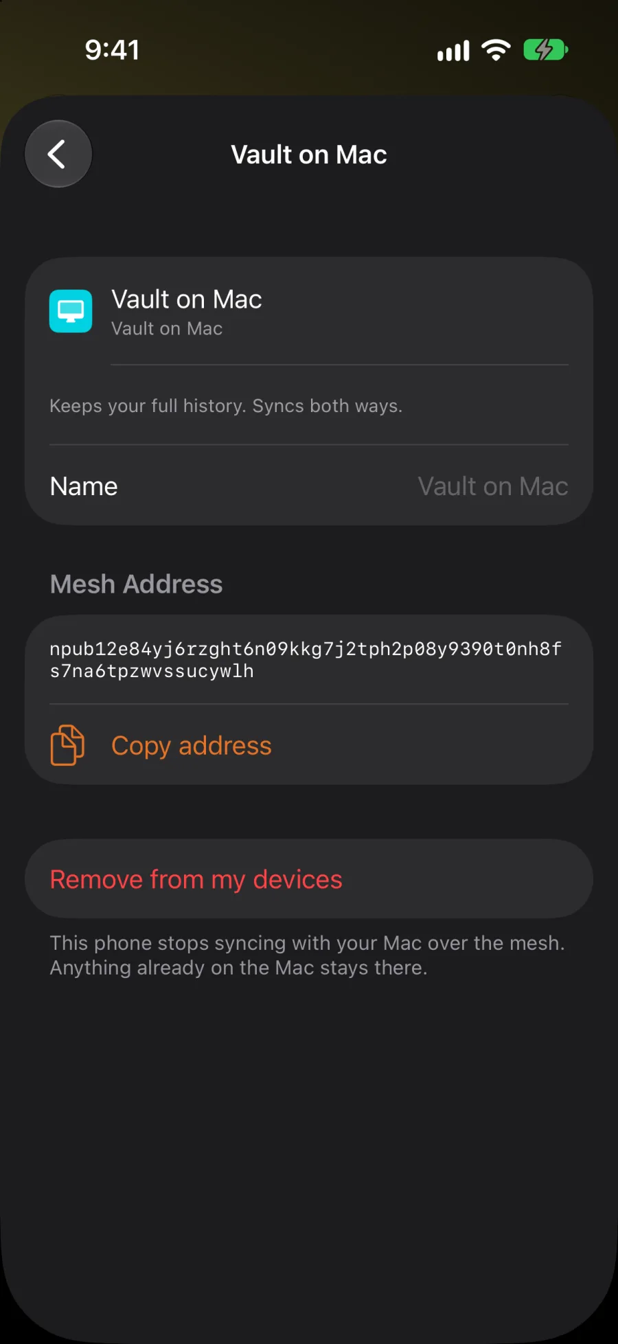 A device on the list